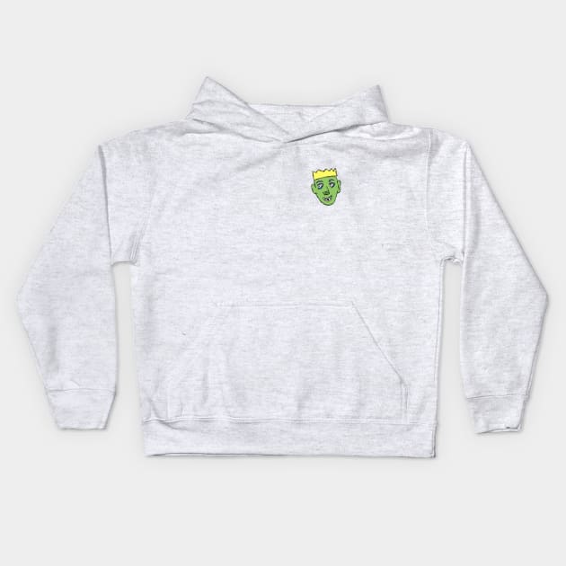 Chyrelle Green Face Kids Hoodie by chyrelle